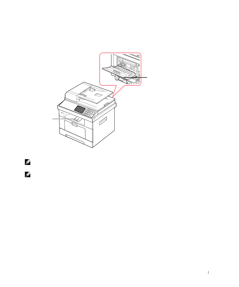 Selecting an output location | Dell 2355dn Multifunction Mono Laser Printer User Manual | Page 94 / 344