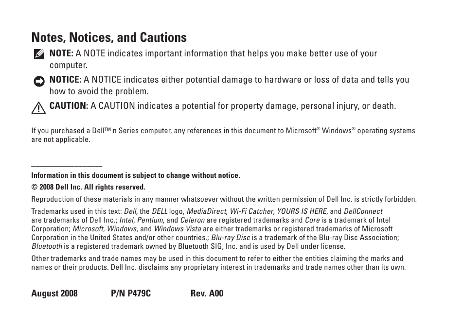 Dell Studio 1435 (Late 2008) User Manual | Page 4 / 76