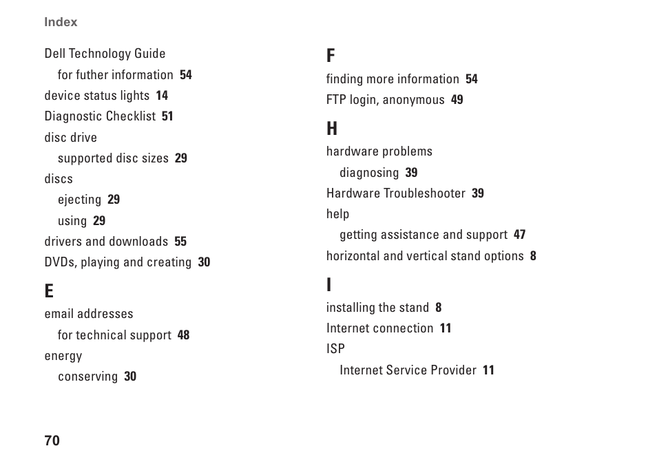 Dell Studio 1435 (Late 2008) User Manual | Page 70 / 76