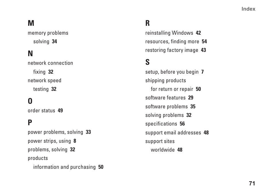 Dell Studio 1435 (Late 2008) User Manual | Page 71 / 76