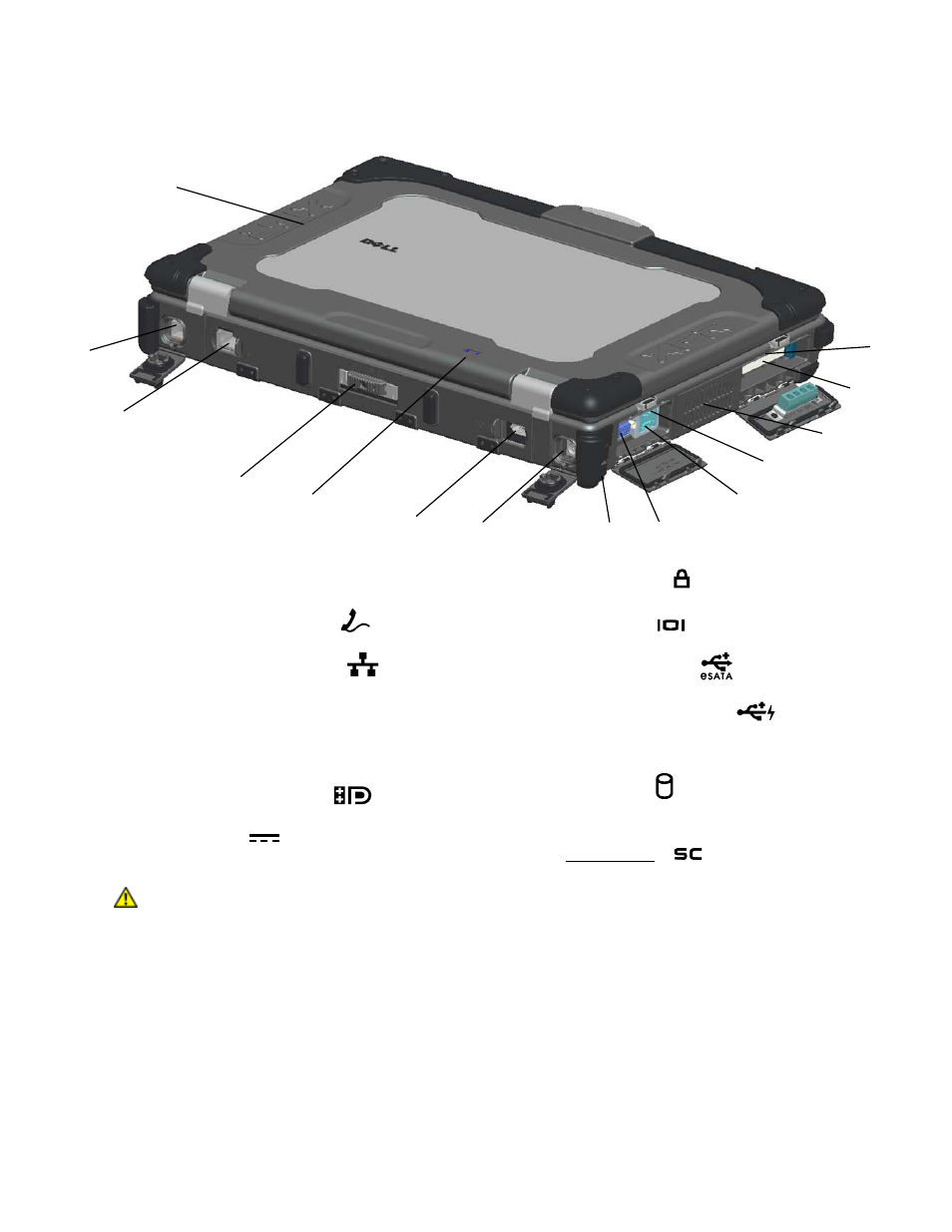 Back view | Dell Latitude E6400 XFR (Mid 2008) User Manual | Page 3 / 21
