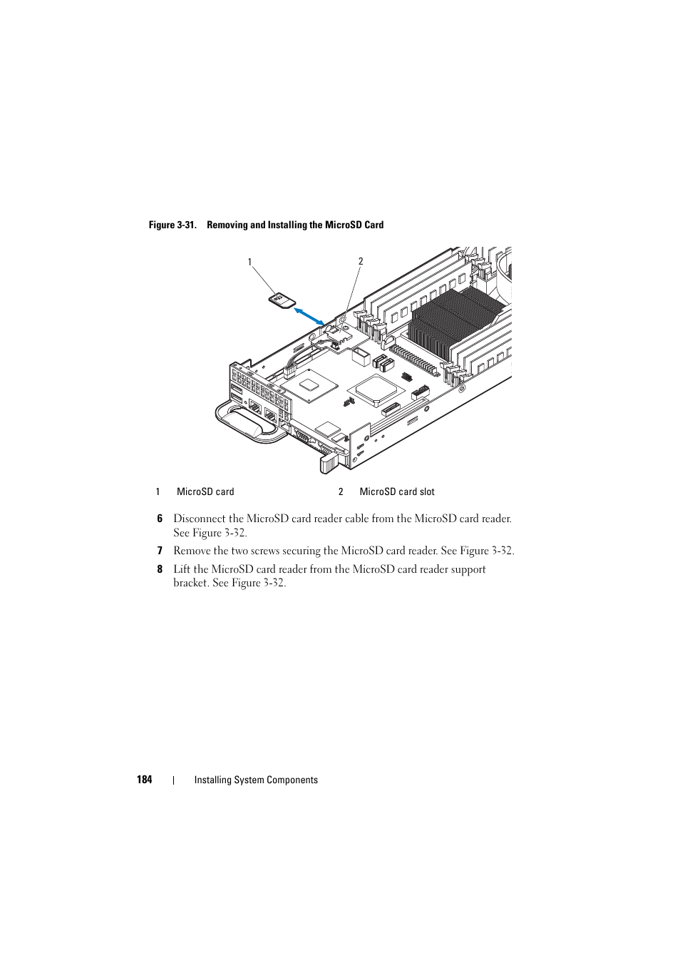 See figure 3-31 | Dell PowerEdge C8000 User Manual | Page 184 / 248