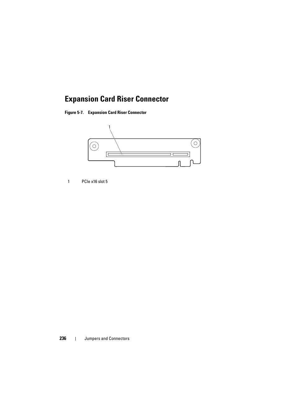 Expansion card riser connector | Dell PowerEdge C8000 User Manual | Page 236 / 248