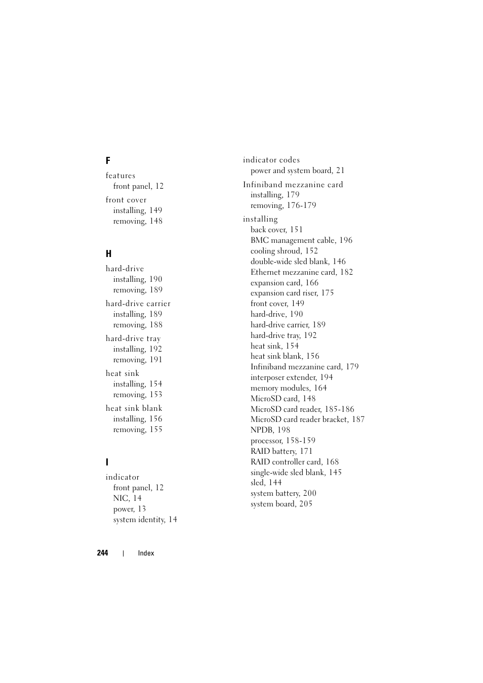Dell PowerEdge C8000 User Manual | Page 244 / 248