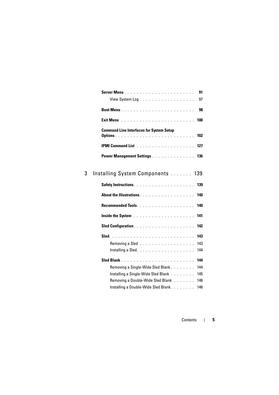 3 installing system components | Dell PowerEdge C8000 User Manual | Page 5 / 248
