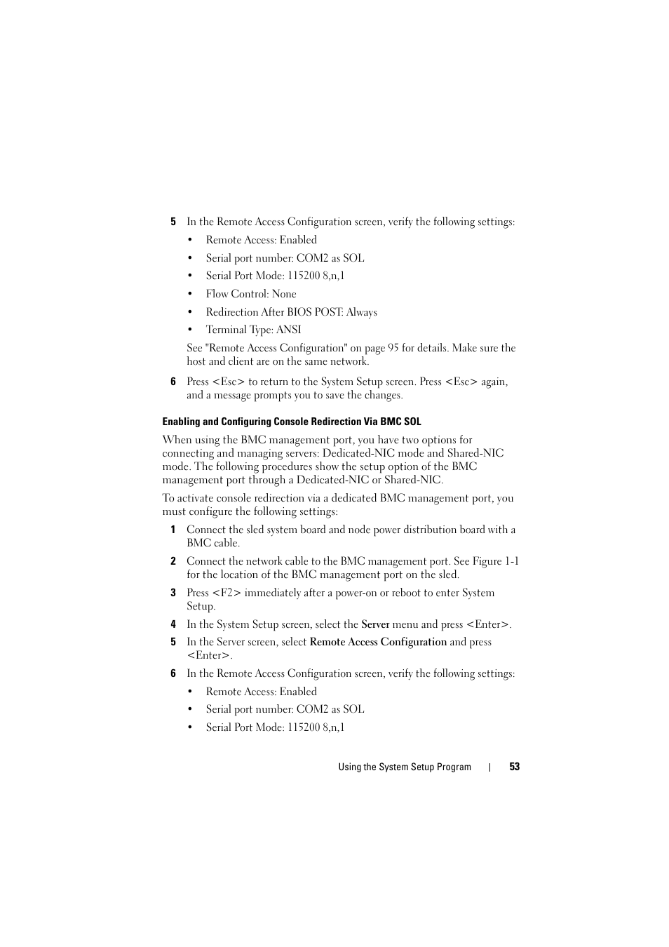 Enabling and configuring | Dell PowerEdge C8000 User Manual | Page 53 / 248
