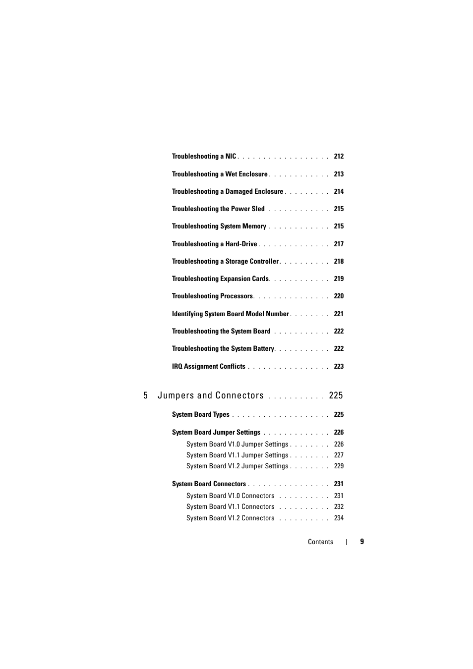 5 jumpers and connectors | Dell PowerEdge C8000 User Manual | Page 9 / 248