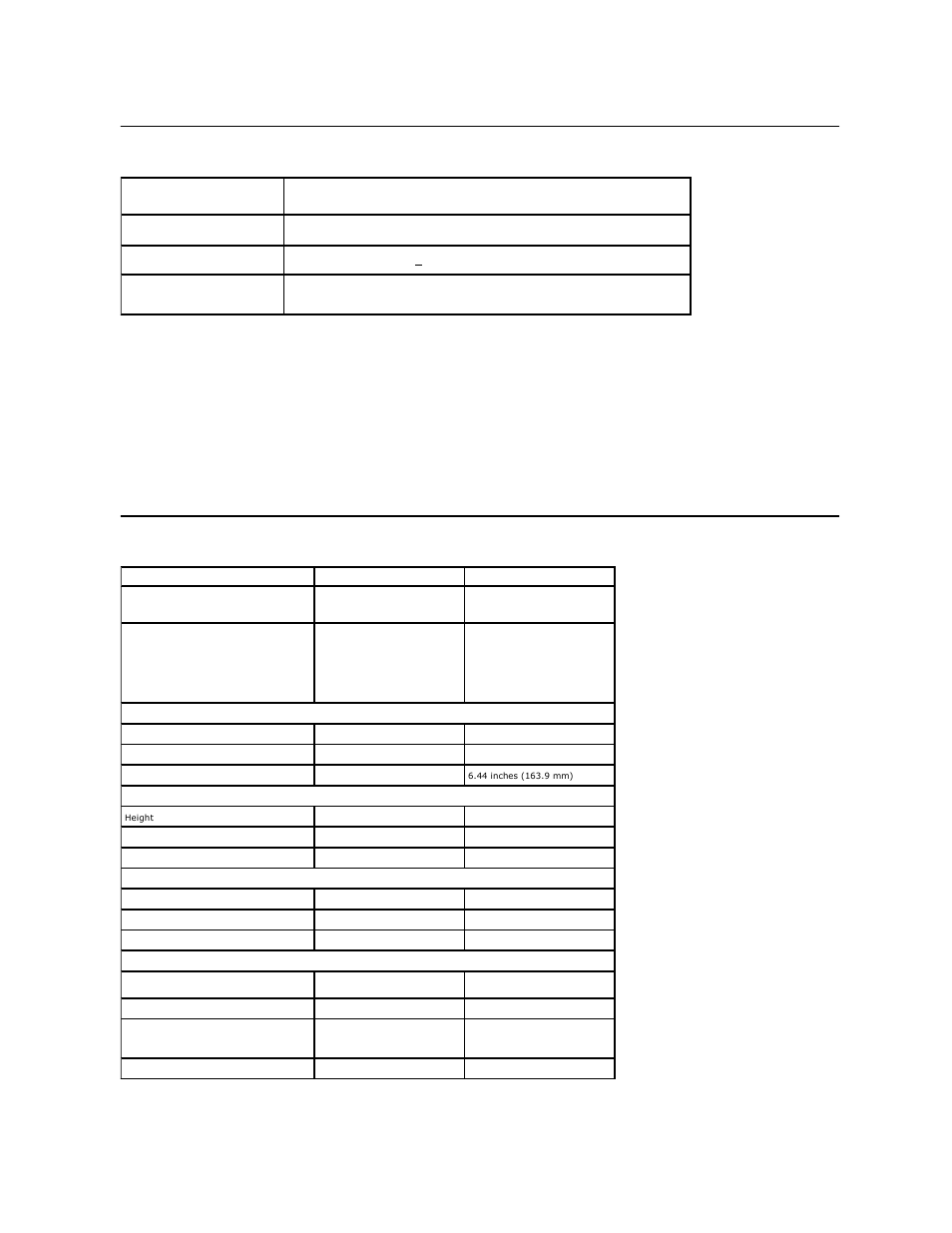 Electrical specifications, Physical characteristics | Dell E1910 Monitor User Manual | Page 8 / 34