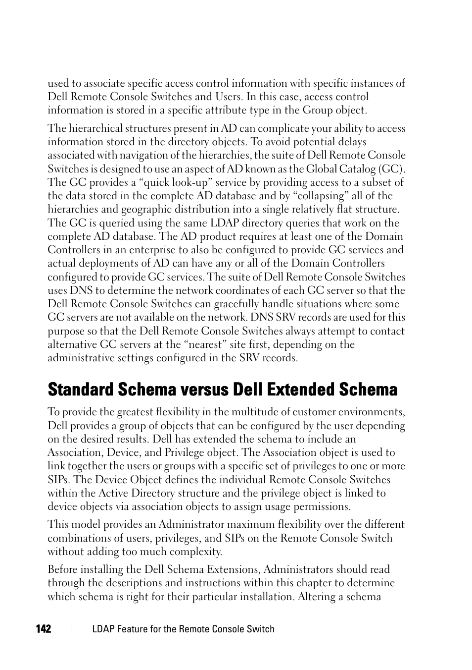 Standard schema versus dell extended schema | Dell KVM 2321DS User Manual | Page 158 / 244