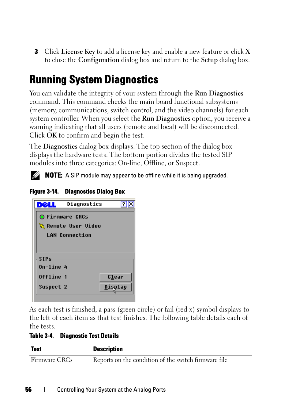 Running system diagnostics | Dell KVM 2321DS User Manual | Page 72 / 244