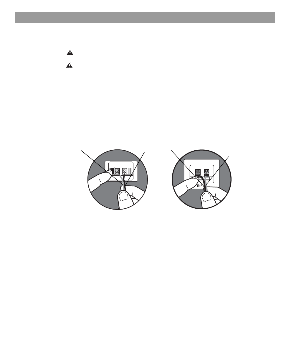 Make the connections, Connect one speaker cord to your right speaker, Figure 3 | How to make terminal connections, Test the speakers, Setting up make the connections | Bose 201 Series User Manual | Page 6 / 10