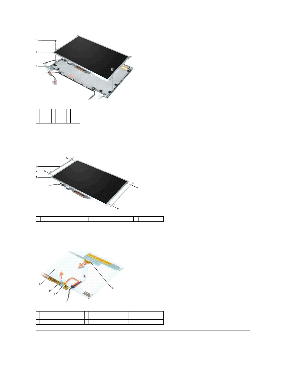 Removing the display-panel brackets, Removing the display cable | Dell Latitude D420 User Manual | Page 17 / 37