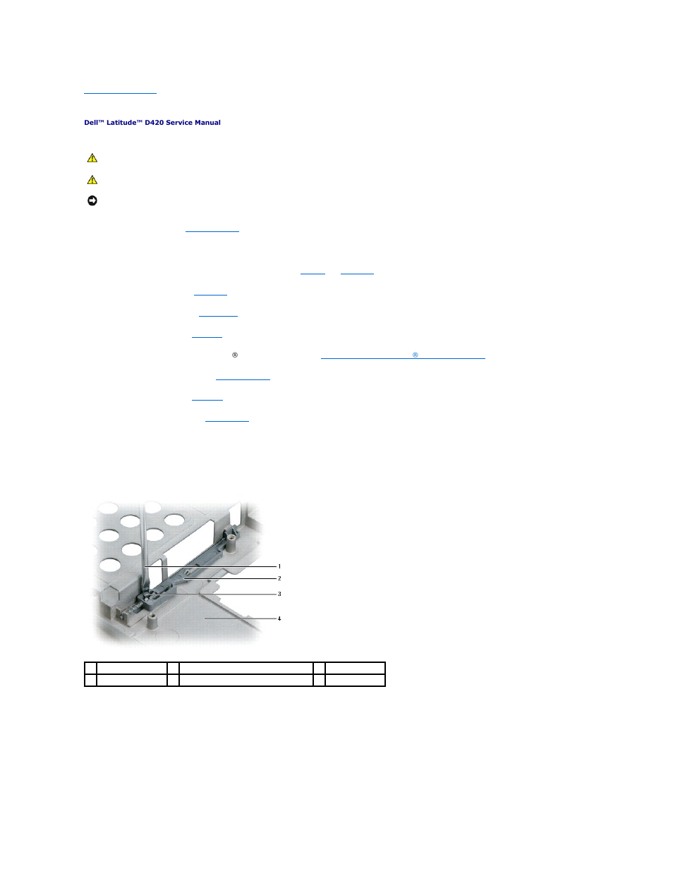 Battery latches | Dell Latitude D420 User Manual | Page 2 / 37