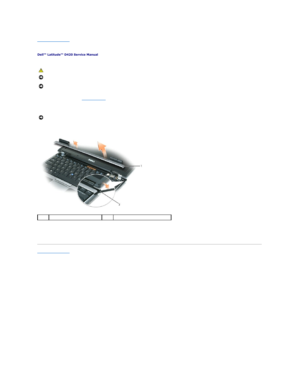 Hinge cover | Dell Latitude D420 User Manual | Page 24 / 37