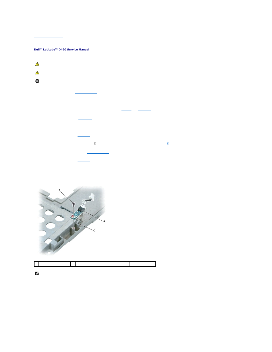 Suspend-switch sensor board | Dell Latitude D420 User Manual | Page 32 / 37