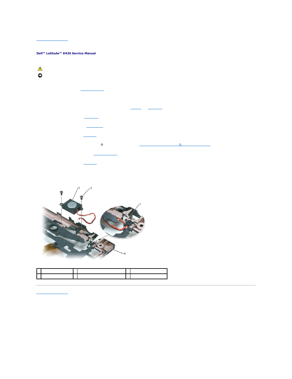 Speaker | Dell Latitude D420 User Manual | Page 34 / 37