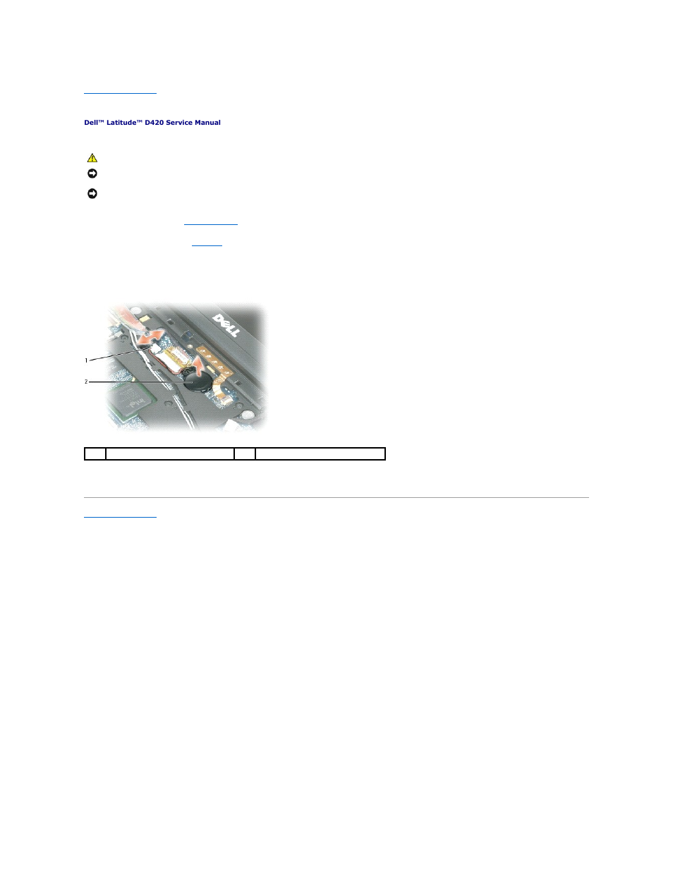 Coin-cell battery | Dell Latitude D420 User Manual | Page 8 / 37