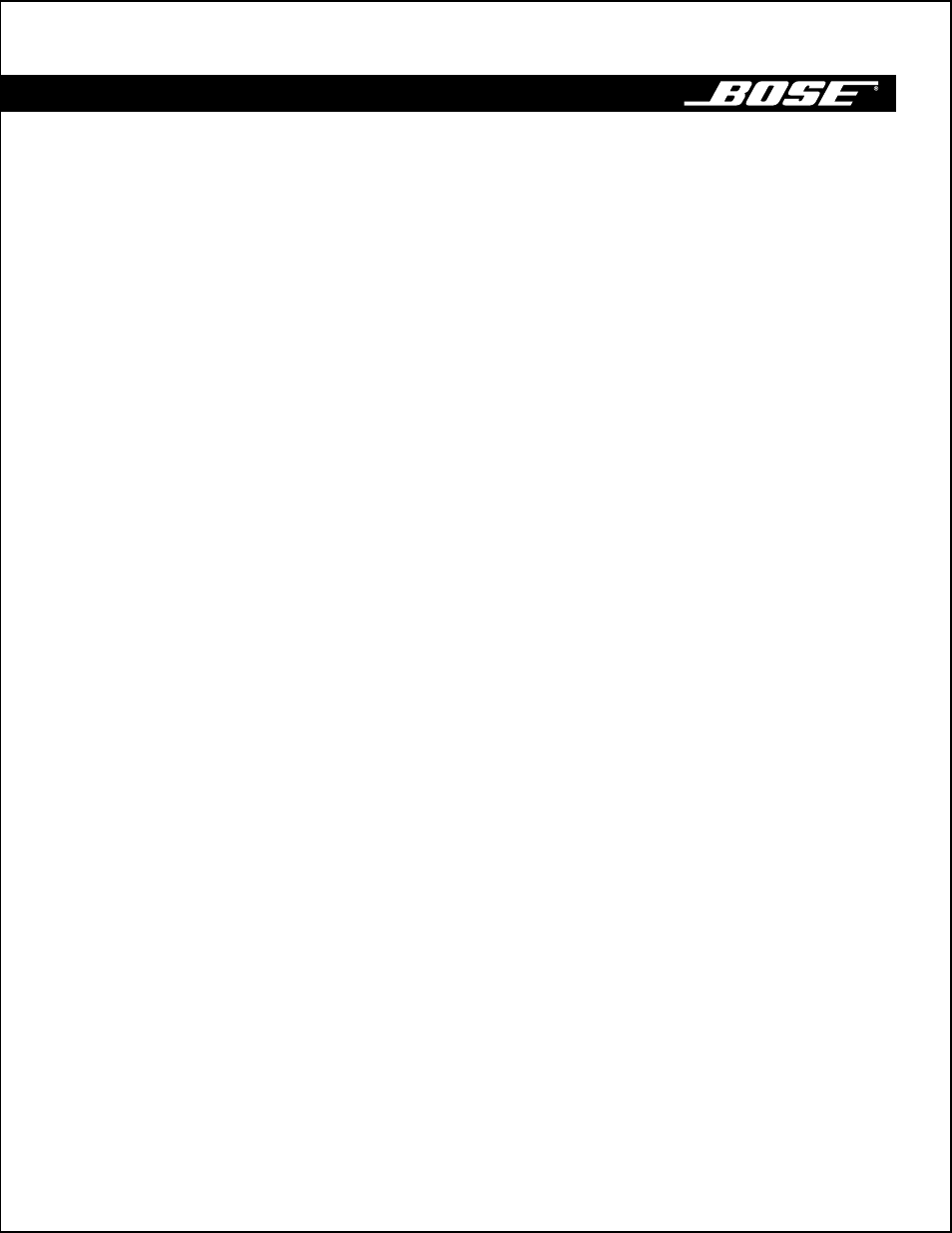 Bose Lifestyle 30 Series II User Manual | 43 pages