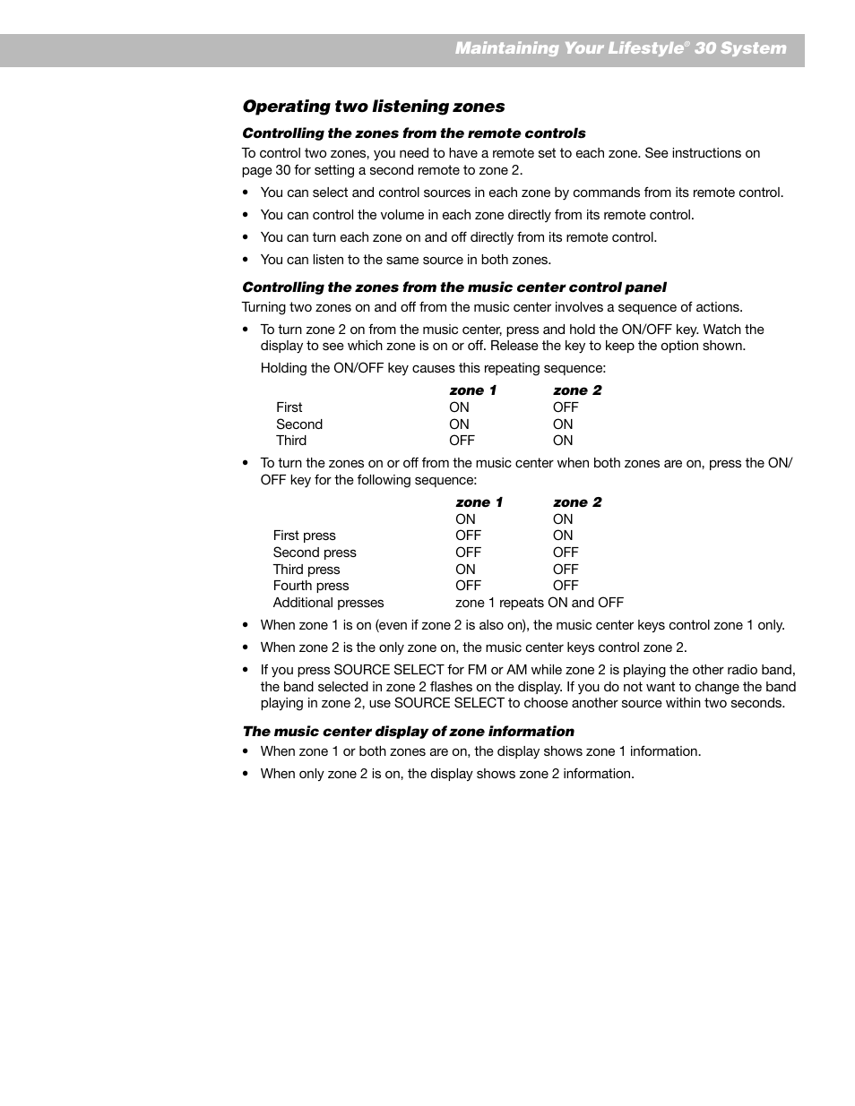 Bose Lifestyle 30 Series II User Manual | Page 33 / 43