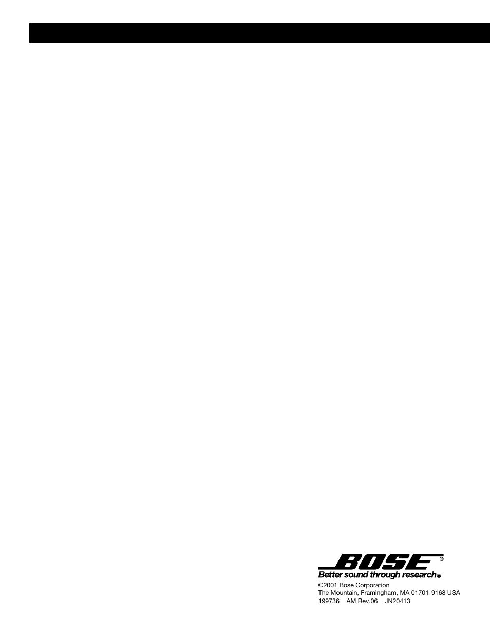 Bose Lifestyle 30 Series II User Manual | Page 43 / 43