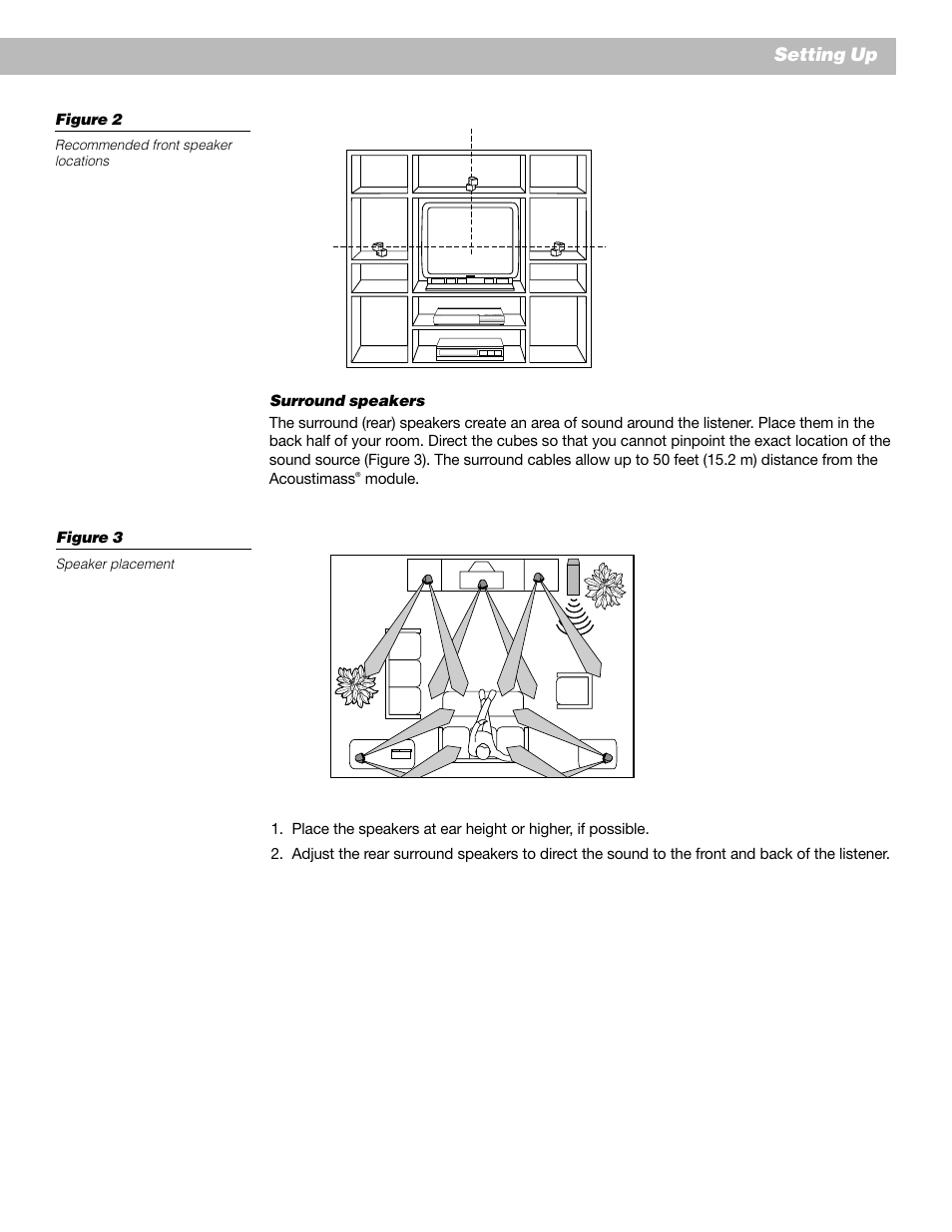 Setting up | Bose Lifestyle 30 Series II User Manual | Page 9 / 43