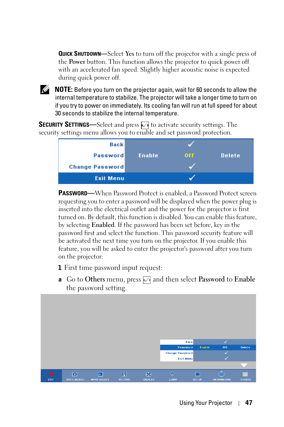 Dell 4610X Wireless Projector User Manual | Page 47 / 98