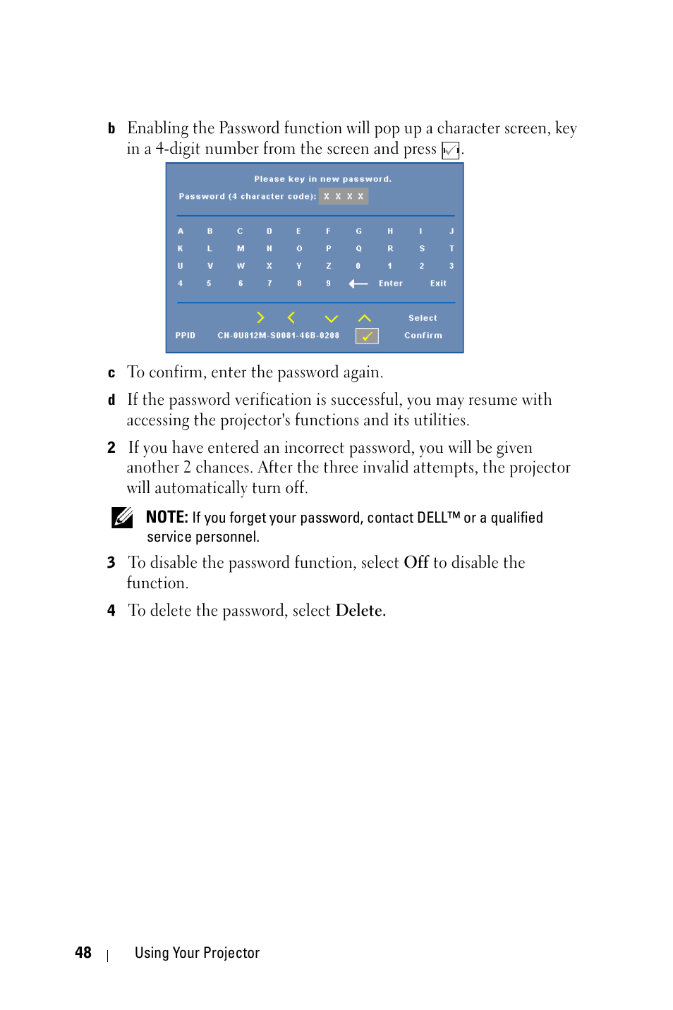 Dell 4610X Wireless Projector User Manual | Page 48 / 98