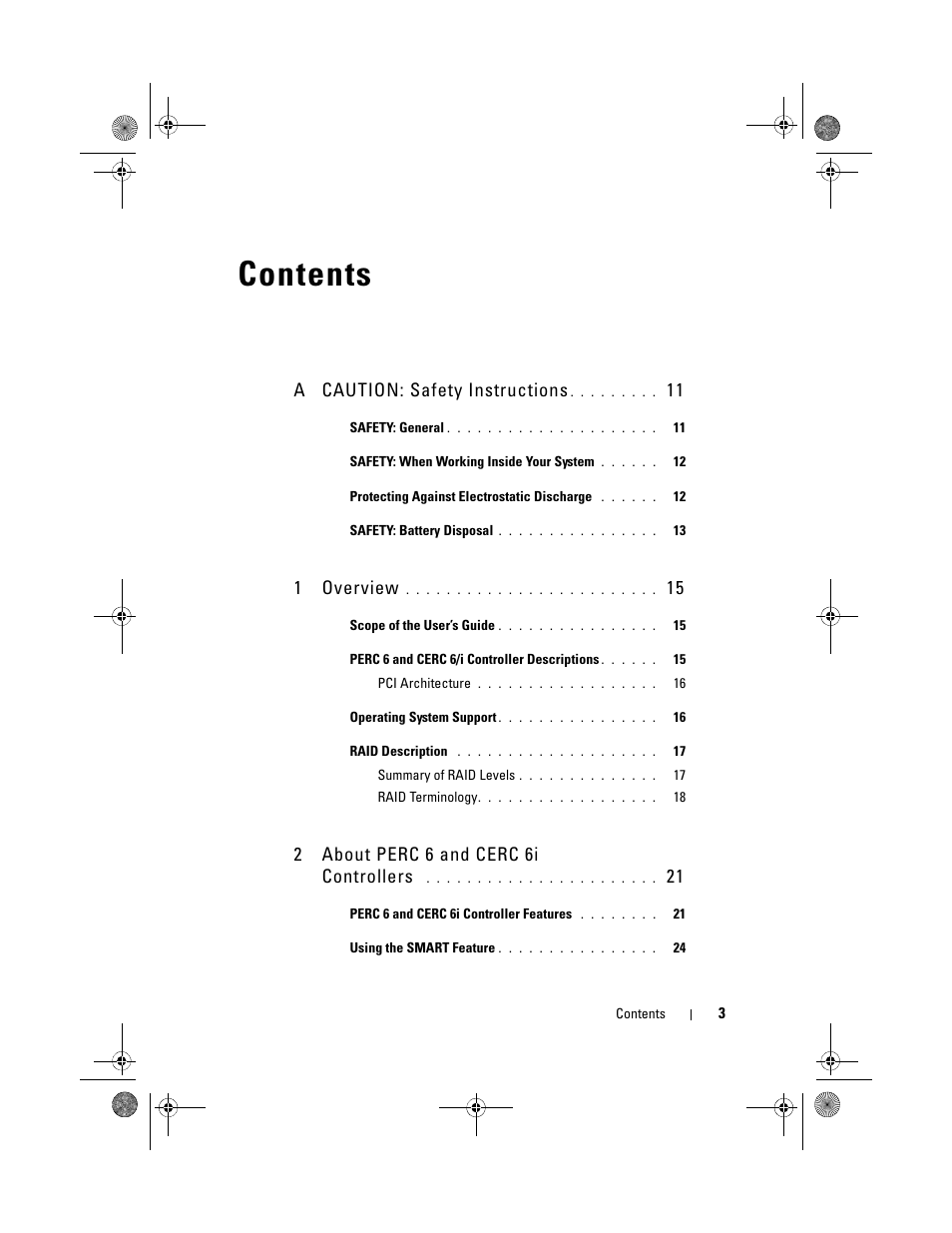 Dell PowerEdge RAID Controller 6i User Manual | Page 3 / 156