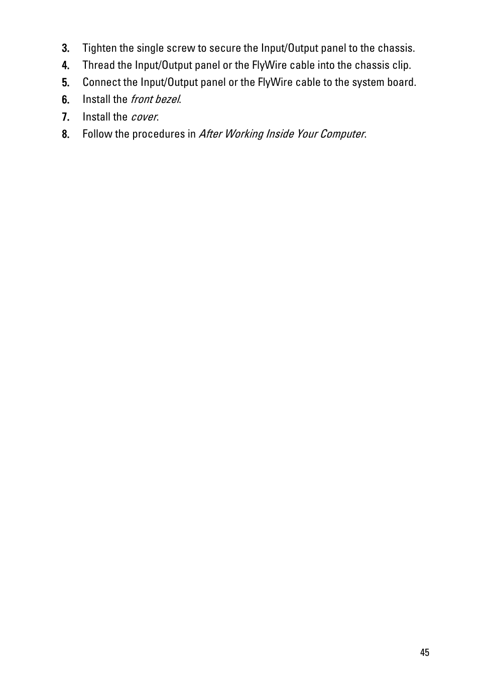 Dell OptiPlex 990 (Early 2011) User Manual | Page 45 / 97