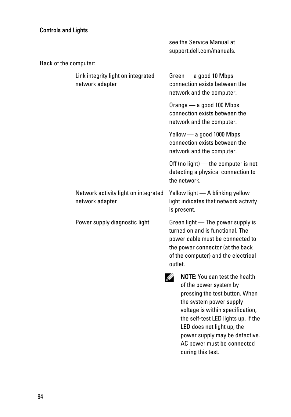 Dell OptiPlex 990 (Early 2011) User Manual | Page 94 / 97