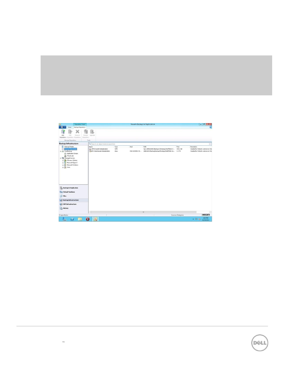 Set up veeam, 3set up veeam | Dell PowerVault DR2000v User Manual | Page 14 / 29