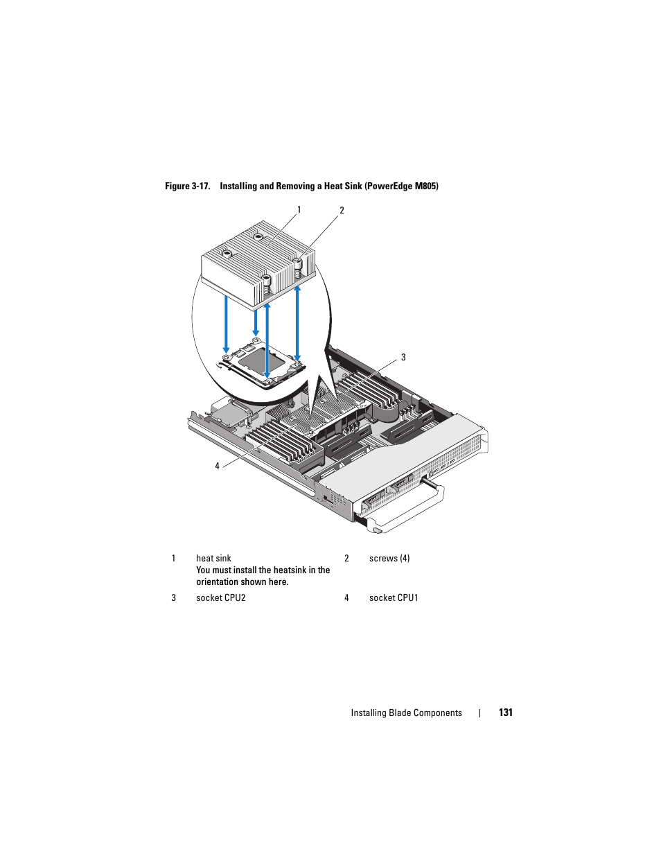 Oweredge m905), figure 3-17 (p | Dell PowerEdge M605 User Manual | Page 131 / 236