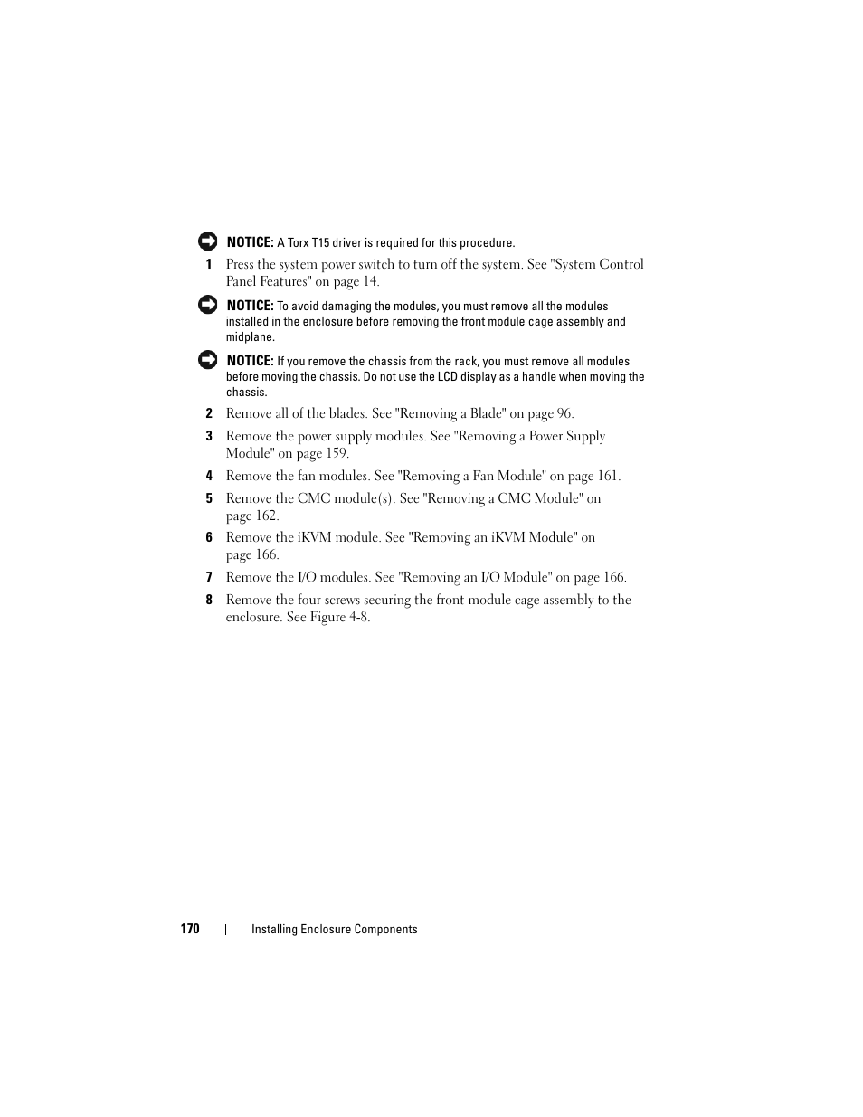 Dell PowerEdge M605 User Manual | Page 170 / 236