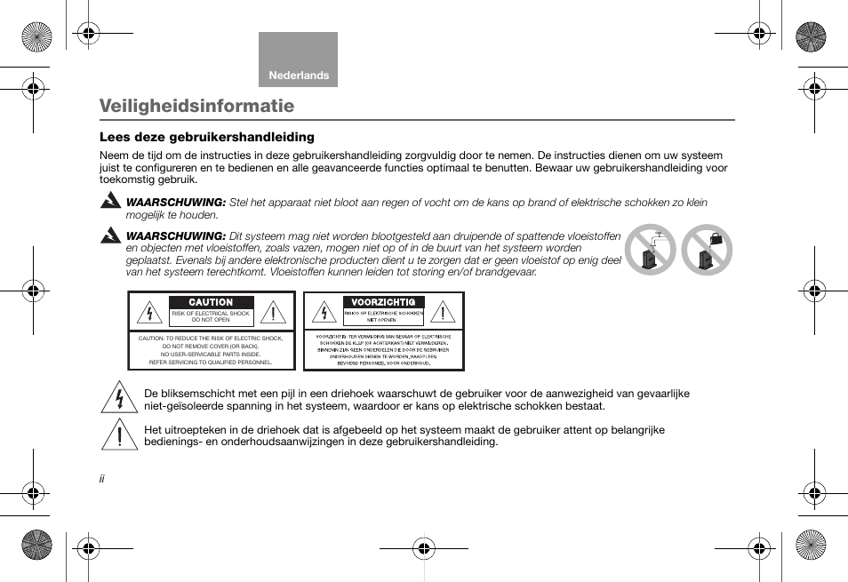 Soundlink adapter_og_ned_print, Veiligheidsinformatie | Bose Soundlink AM323699 User Manual | Page 102 / 204