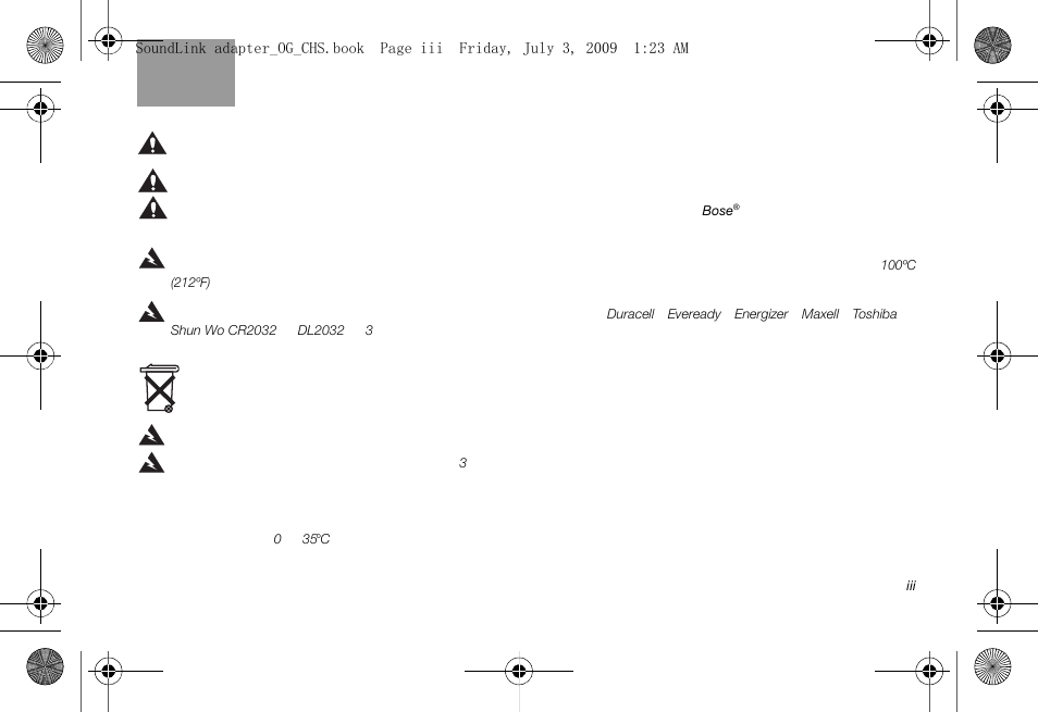 Bose Soundlink AM323699 User Manual | Page 163 / 204