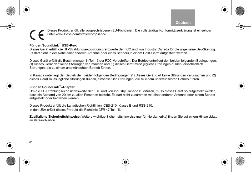 Bose Soundlink AM323699 User Manual | Page 24 / 204