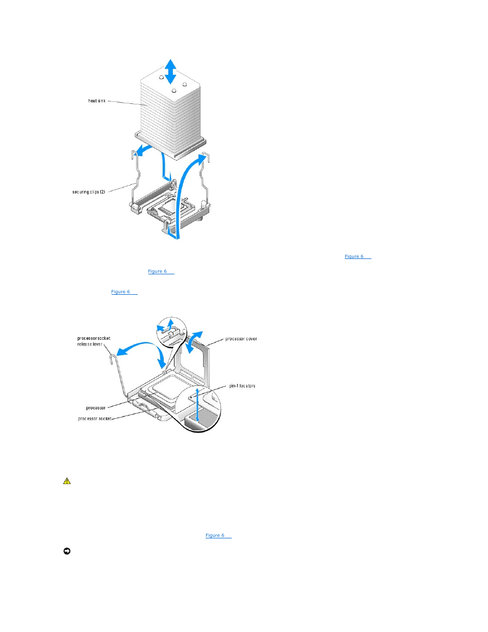 Installing a processor | Dell PowerEdge 800 User Manual | Page 54 / 82