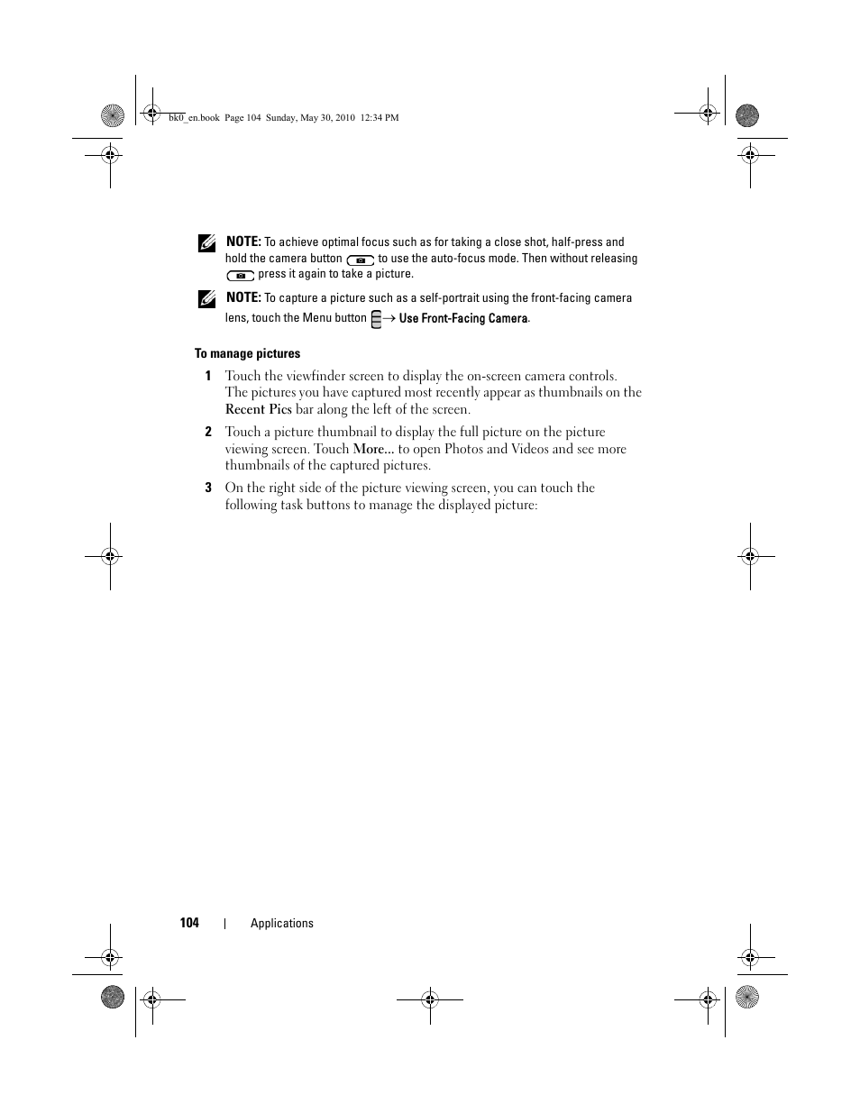 Dell STREAK mobile User Manual | Page 104 / 140