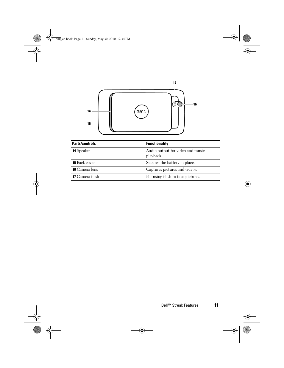 Dell STREAK mobile User Manual | Page 11 / 140