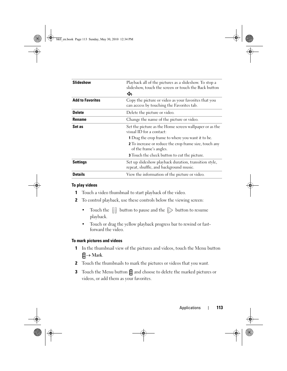 Dell STREAK mobile User Manual | Page 113 / 140