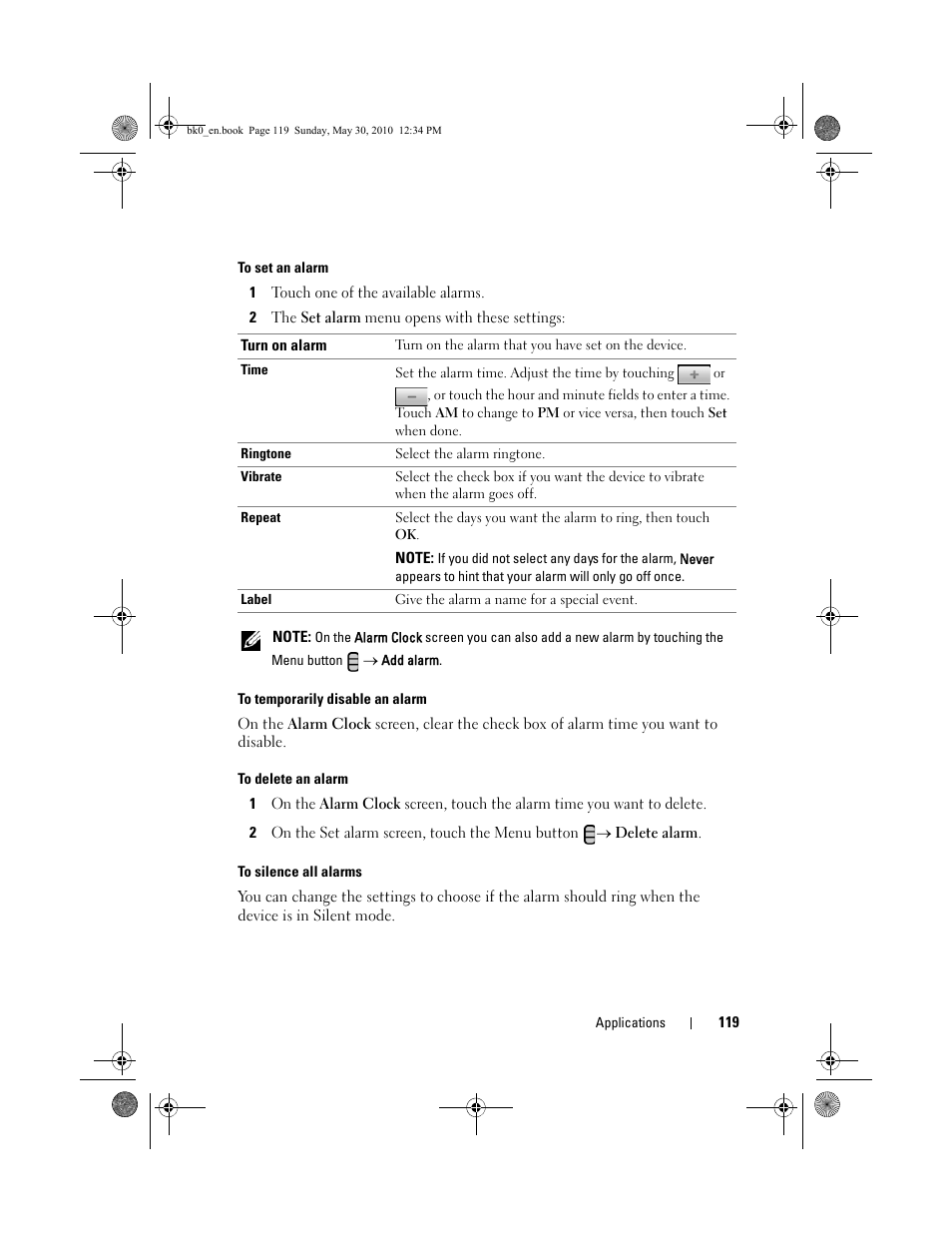 Dell STREAK mobile User Manual | Page 119 / 140