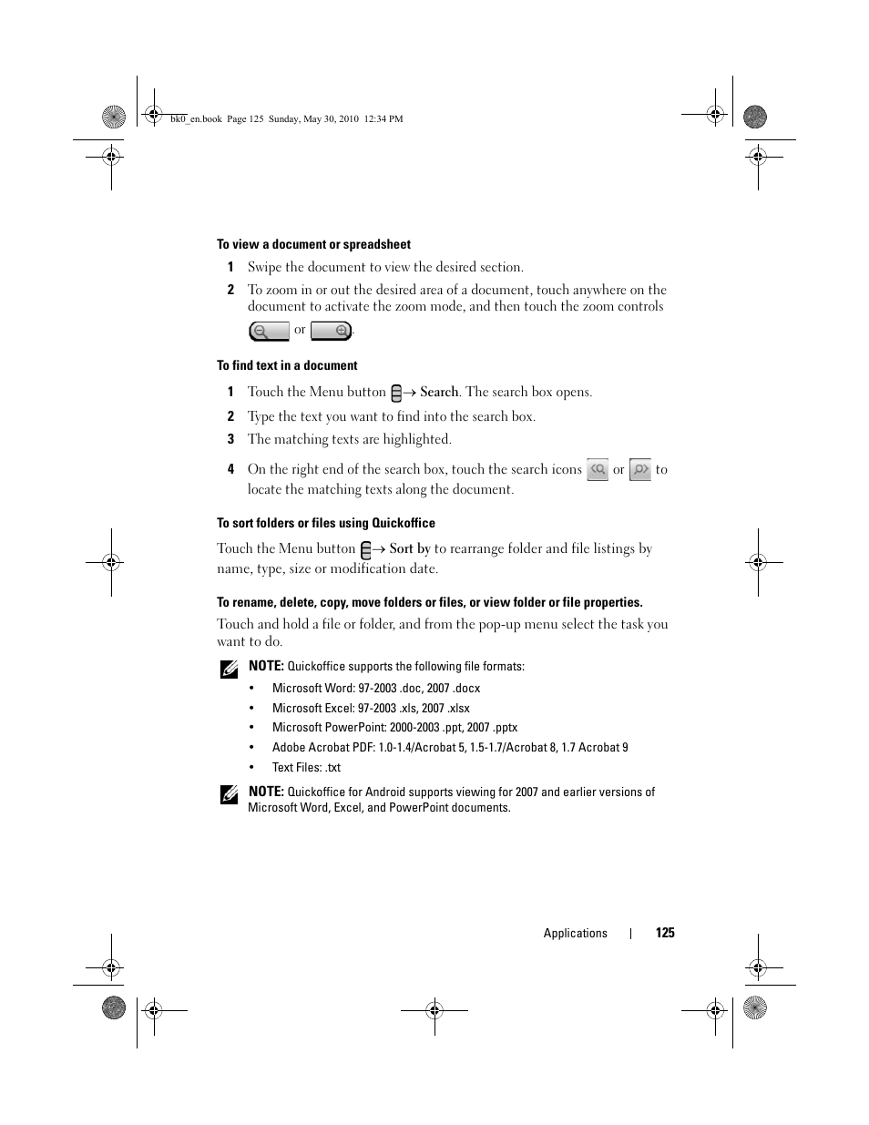 Dell STREAK mobile User Manual | Page 125 / 140