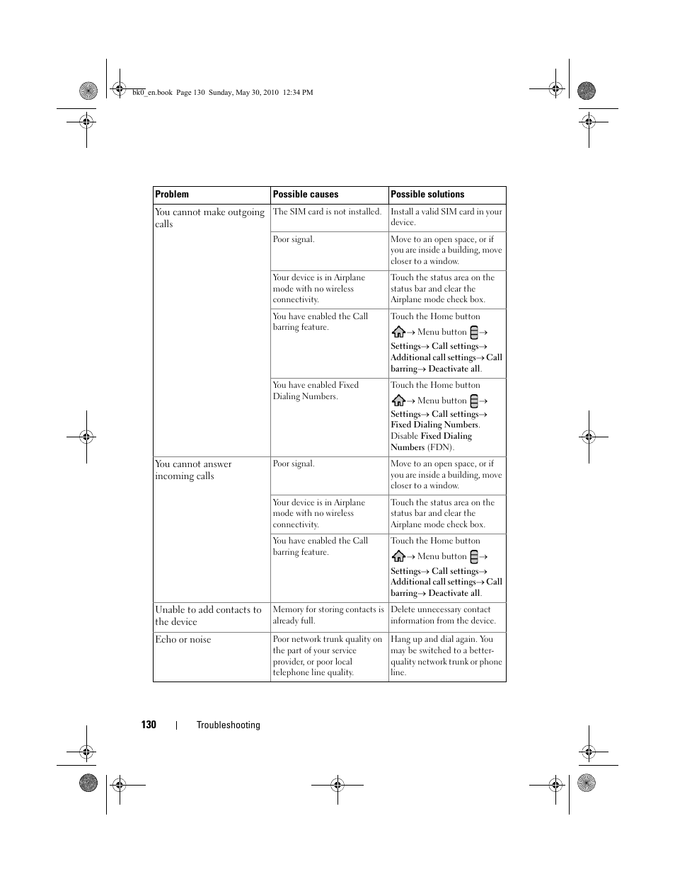 Dell STREAK mobile User Manual | Page 130 / 140