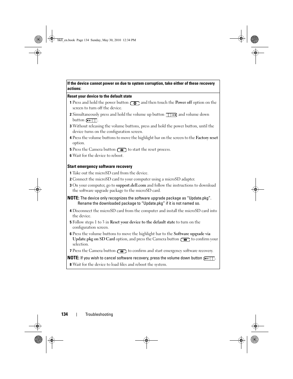 Dell STREAK mobile User Manual | Page 134 / 140