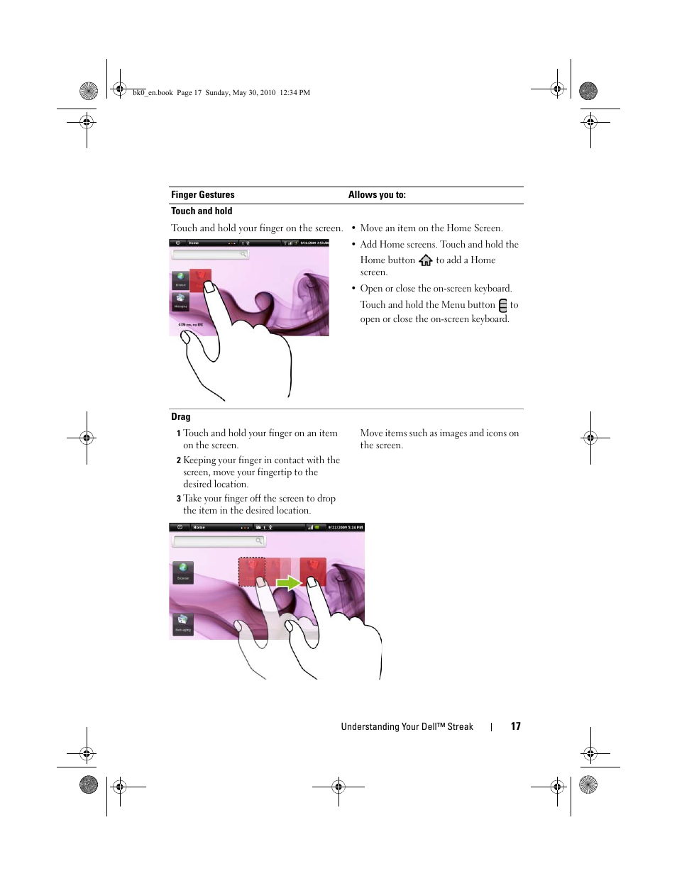 Dell STREAK mobile User Manual | Page 17 / 140