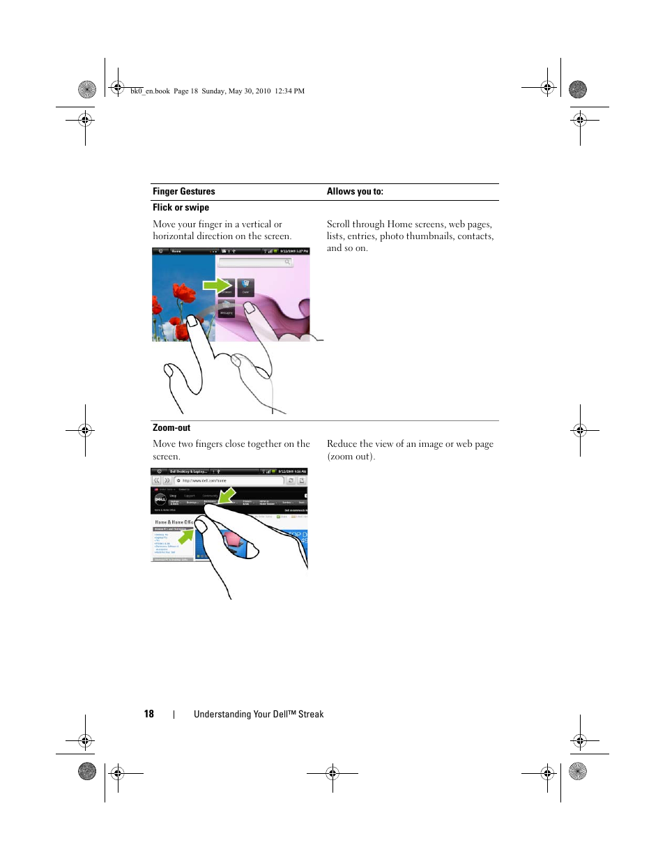 Dell STREAK mobile User Manual | Page 18 / 140