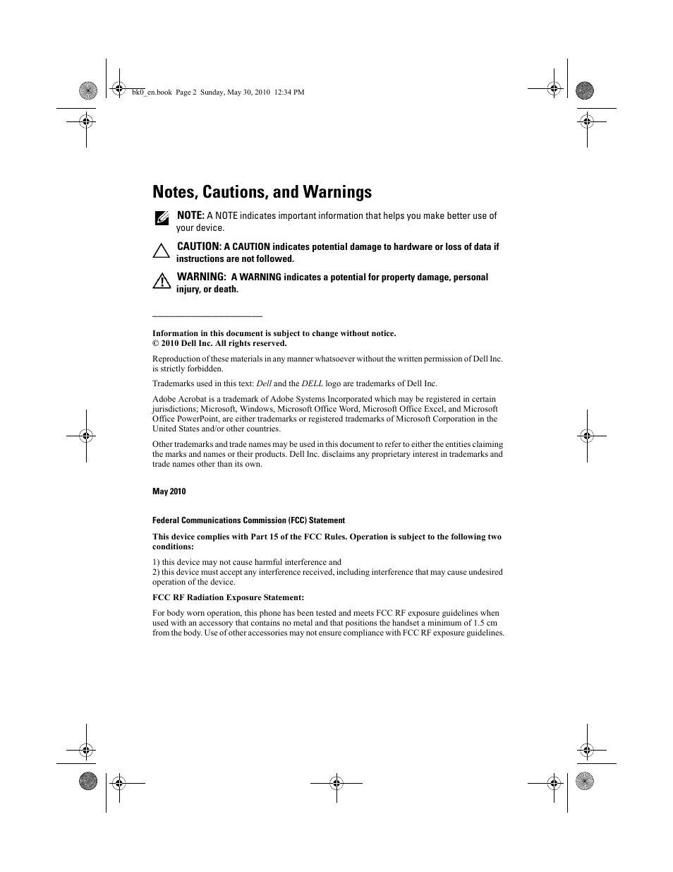 Dell STREAK mobile User Manual | Page 2 / 140