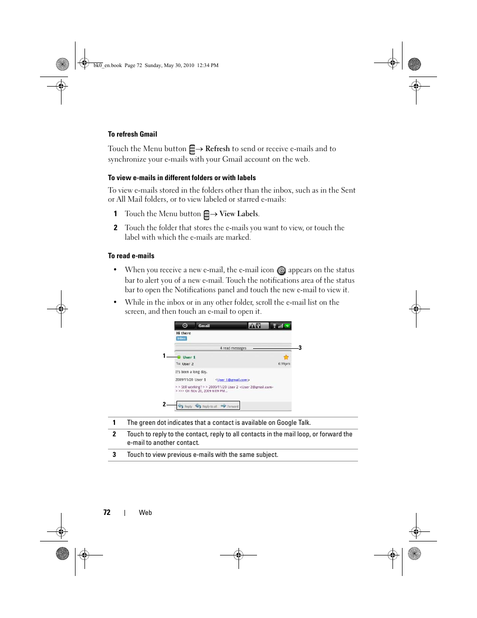Dell STREAK mobile User Manual | Page 72 / 140
