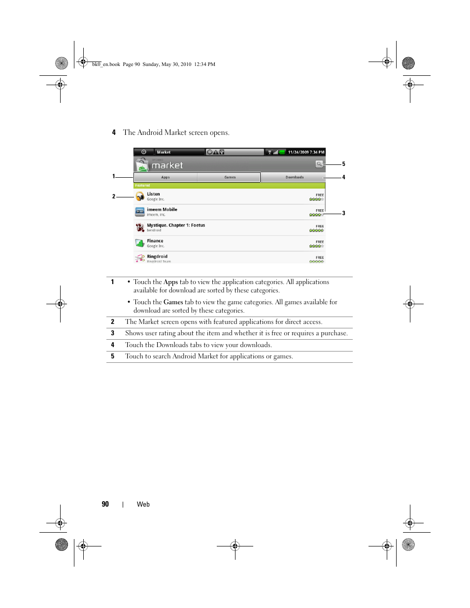 Dell STREAK mobile User Manual | Page 90 / 140