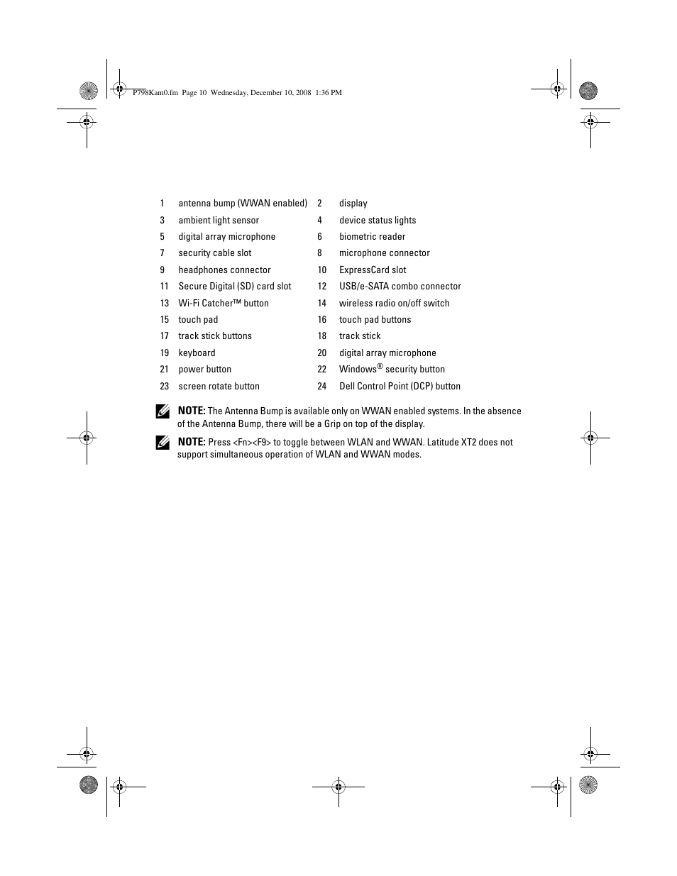 Dell Latitude XT2 (Early 2009) User Manual | Page 2 / 8